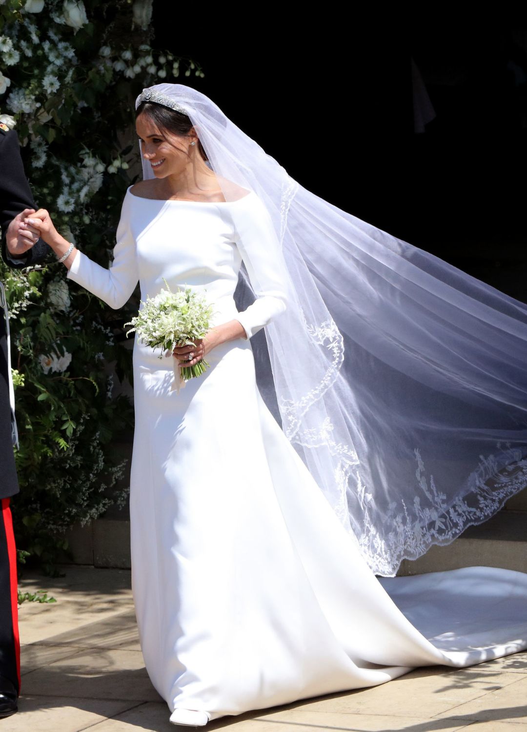 Meghan Markle in her wedding dress