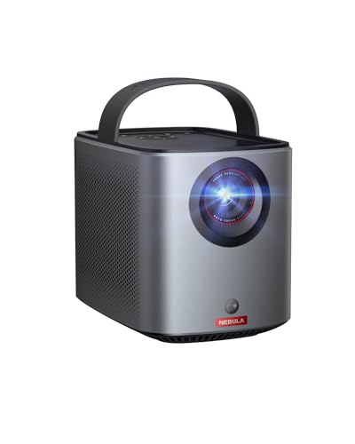 Nebula Anker Mars 3 Air 1080p Mini Projector, Smart 400 Ansi-Lumen Portable Projector With Google Tv, Wi-Fi, Dolby Digital, 2&amp;times;8w, 150-Inch Picture, Built-In Battery With 2.5-Hour Playtime