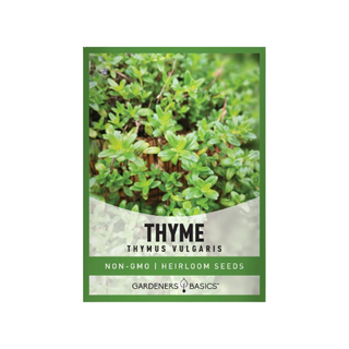 A packet of thyme seeds