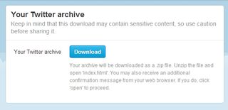 Download Twitter Archives