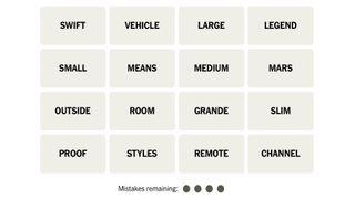 The NYT Connections puzzle for March 5, 2024