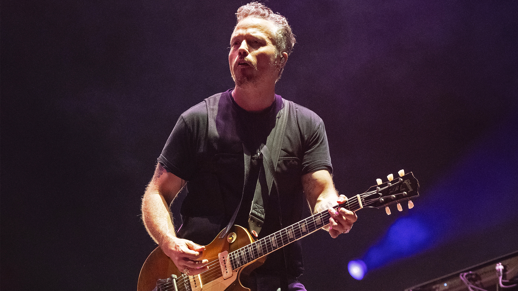 Jason Isbell performs during 2024 Bonnaroo Music &amp;amp; Arts Festival on June 16, 2024 in Manchester, Tennessee.