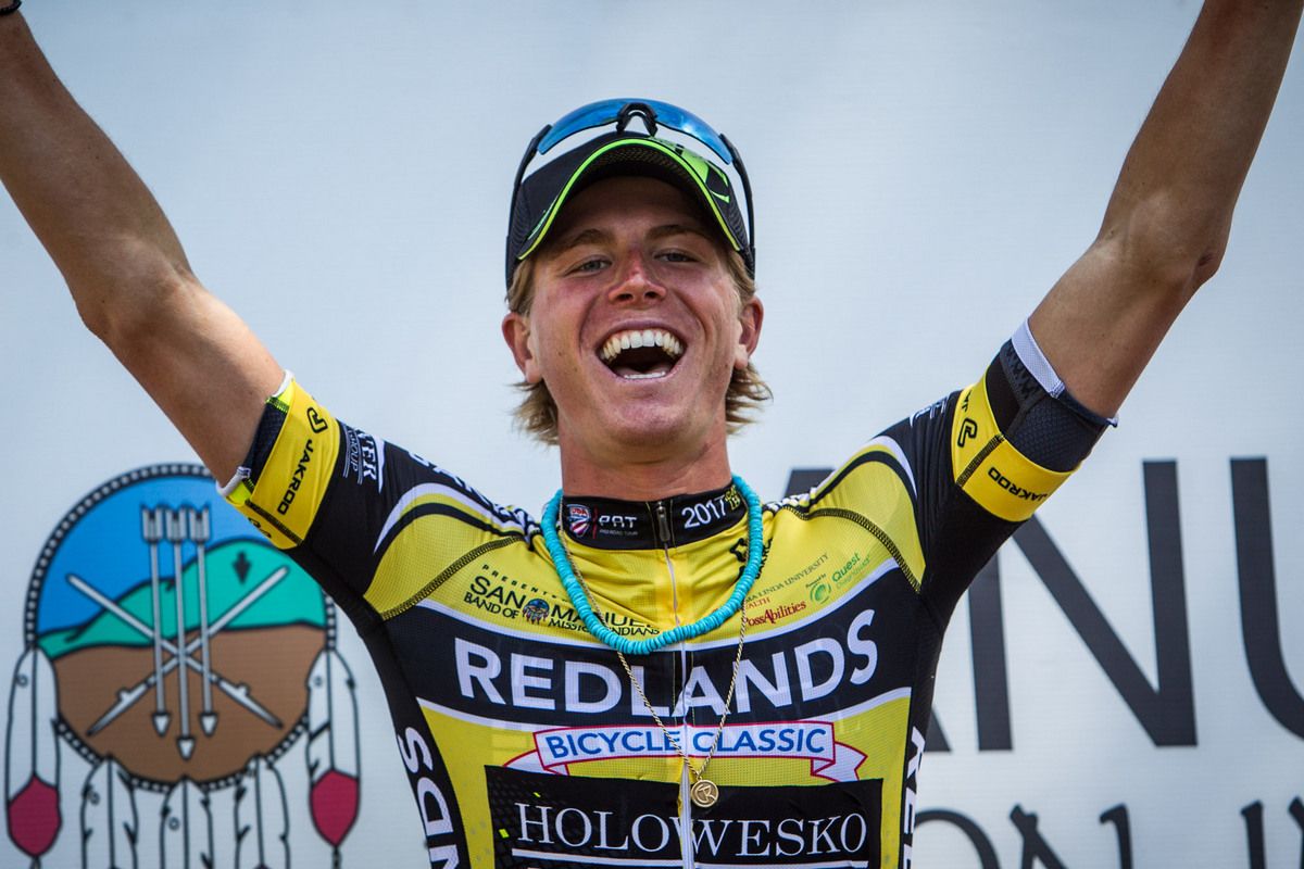 Tj Eisenhart (Holowesko) takes over the leaders jersey after stage 2