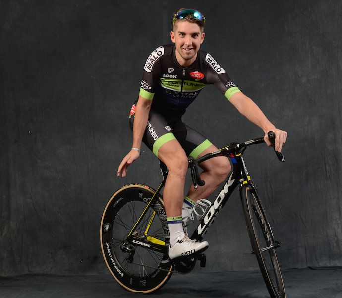 U23 World Champion Kevin Ledanois in the new Fortuneo-Vital Concept kit