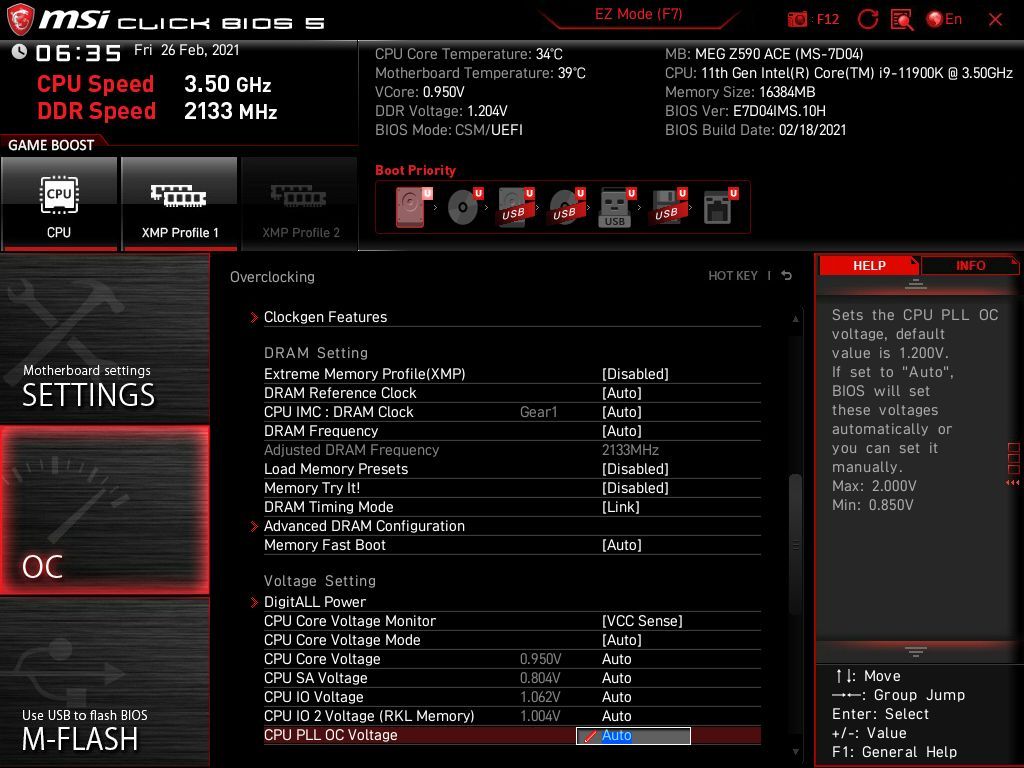 MSI MEG Z590 Ace