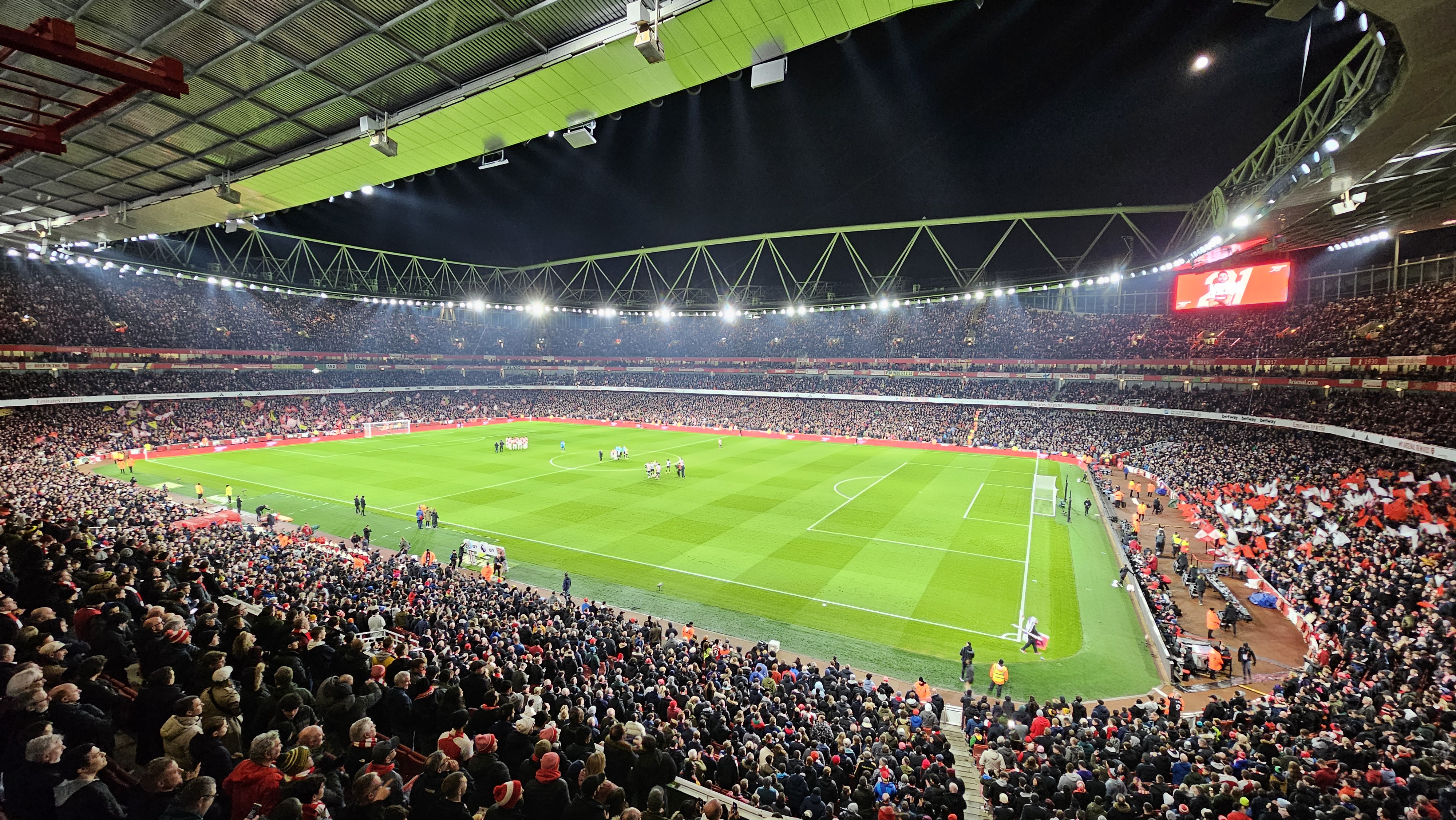 Emirates Stadium pitch view