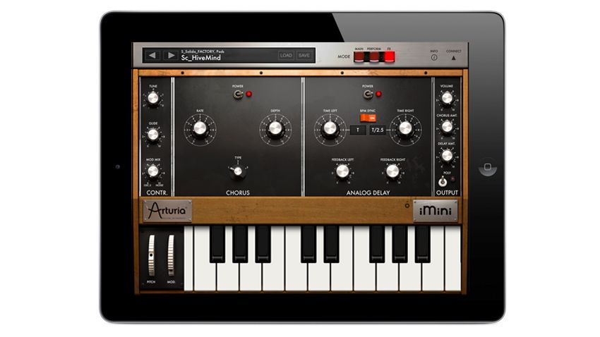 Just in case you don't think the iMini's sound is fat enough, you can thicken it with a chorus and add some atmosphere with the analogue delay clone.