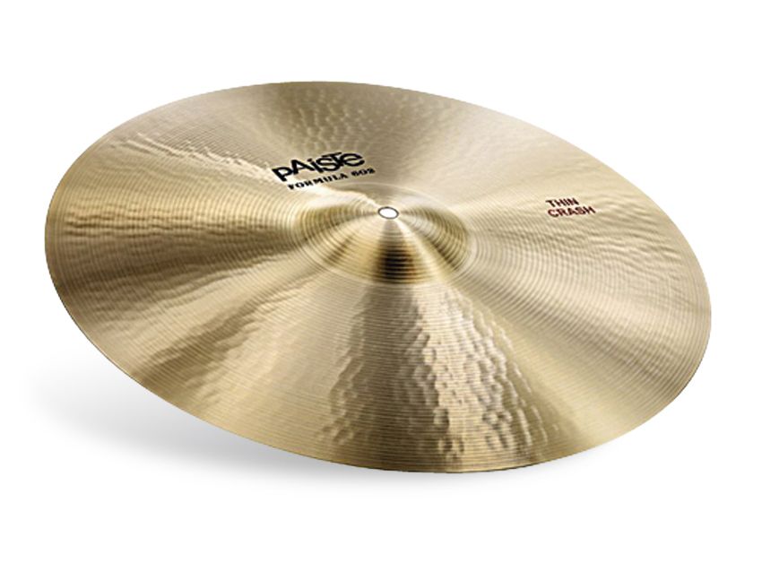 Paiste Formula 602 cymbals.