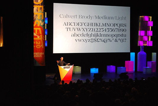 Neville Brody talking design at OFFSET 2014