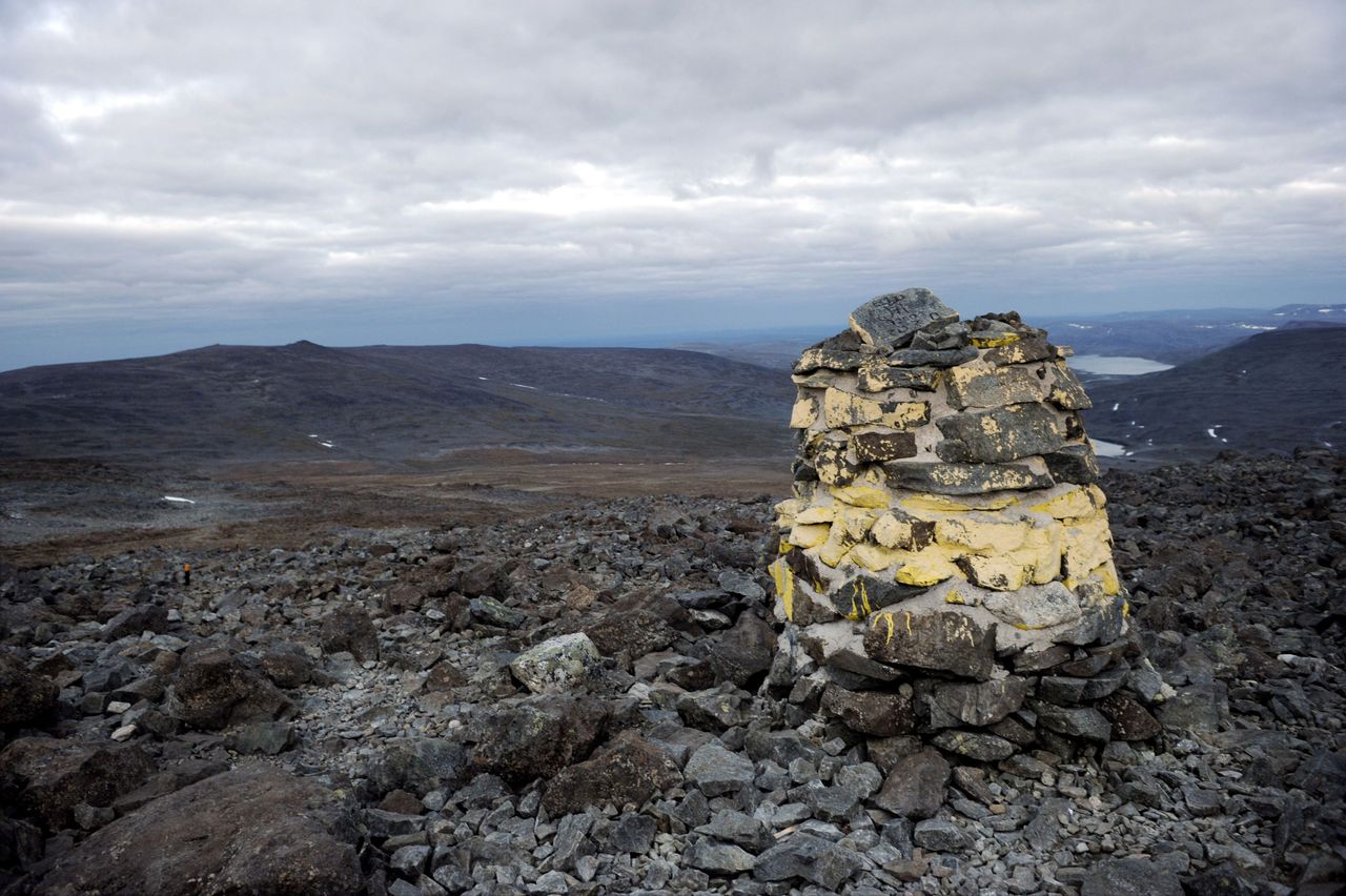 A general view of the Halti mountain, on the Finnish and Norwegian borders, in Enontekio, Finland.