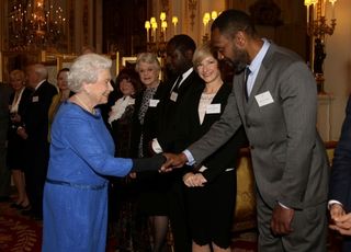 Lenny Henry met the Queen