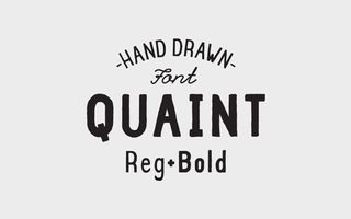 Hand-drawn font: Quaint