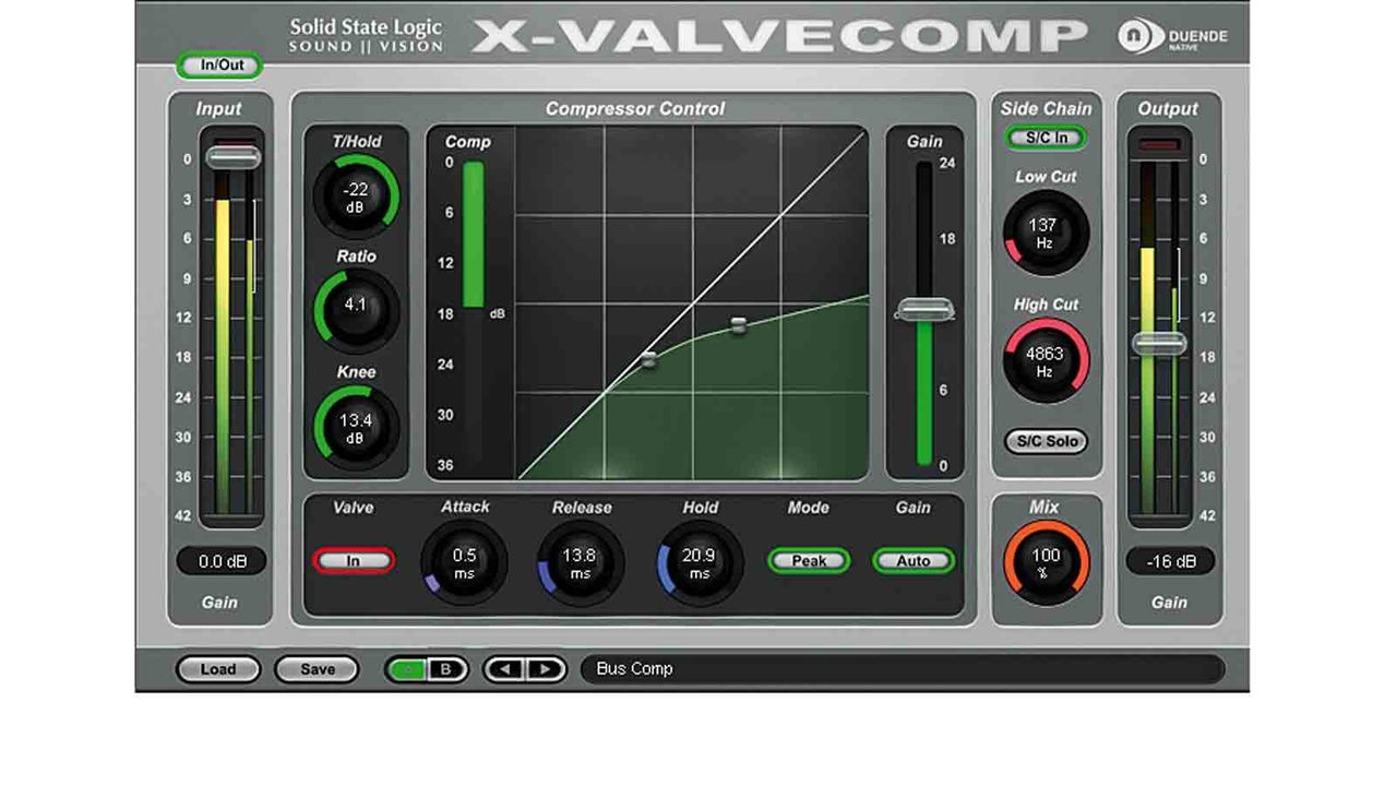 You can adjust X-Comp's threshold and ratio directly in the interactive display