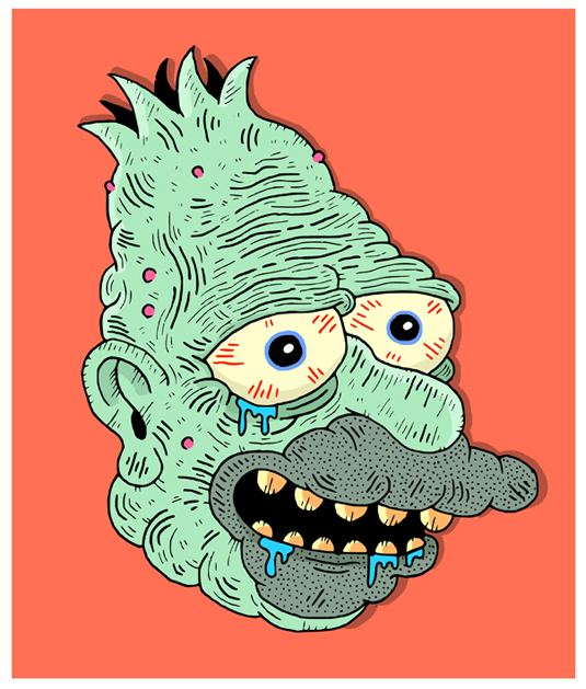 simpsons illustrations