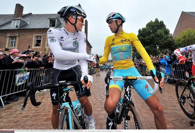 Michal Kwiatkowski and Vincenzo Nibali