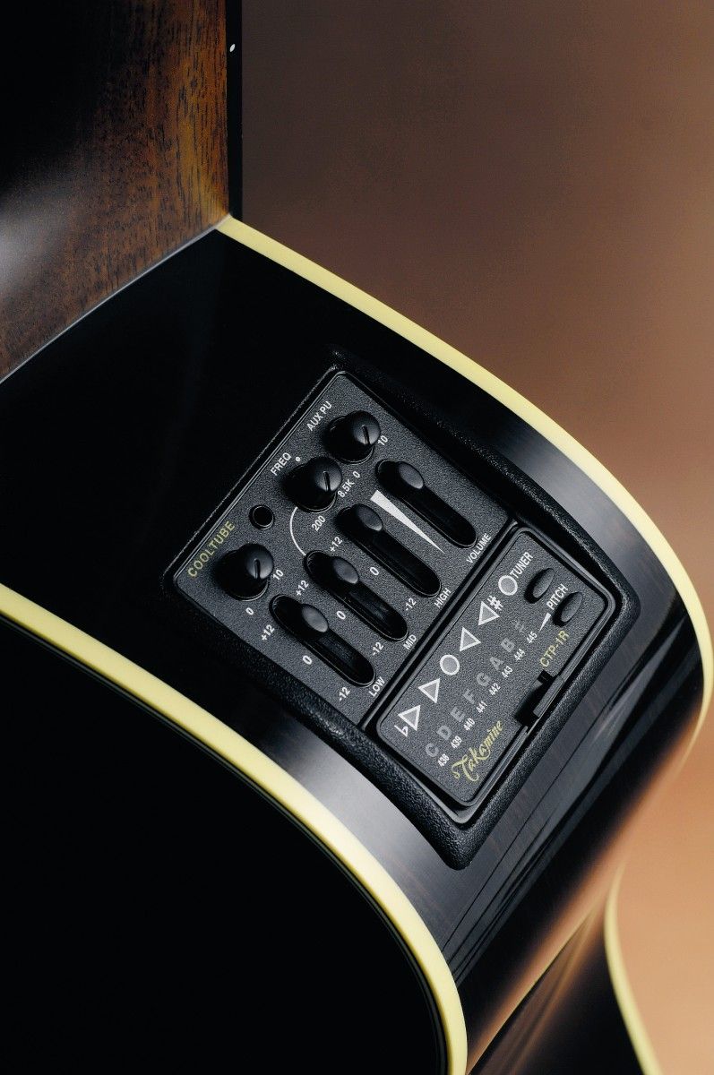 This Takamine has a built-in CTP-1 Cool Tube preamp