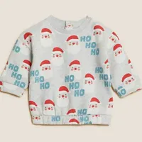 4. Cheery Santa Christmas kids jumper - View at M&amp;S