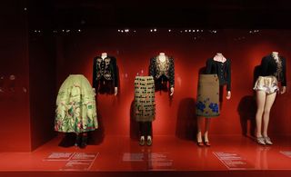 The 'Waist Up/Waist Down' gallery looks at Schiaparelli's use of decorative detailing as a response to restaurant dressing in the heyday of 1930s café society
