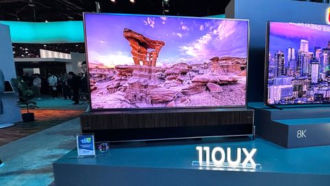 The Hisense UX Mini-LED TV at CES 2024