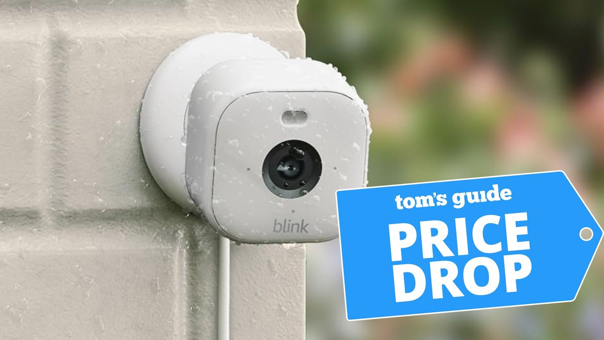 Blink Mini 2 camera on outside wall 