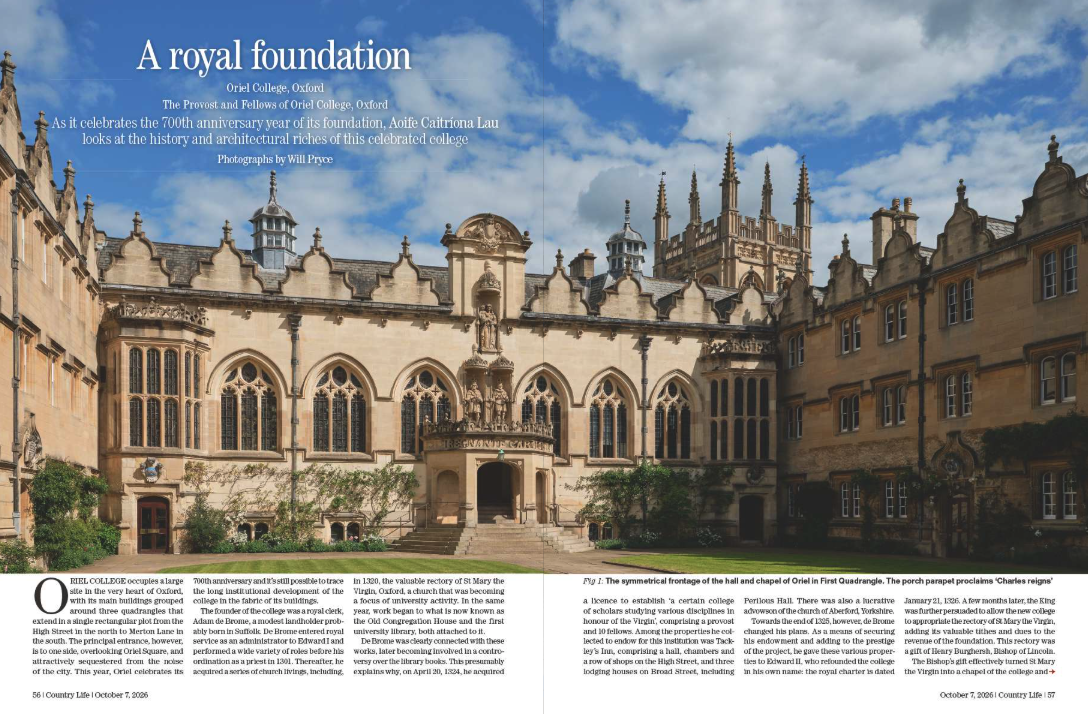 Spreads from the most recent issue of Country Life. A richer magazine you have never seen. Go and buy an issue.
