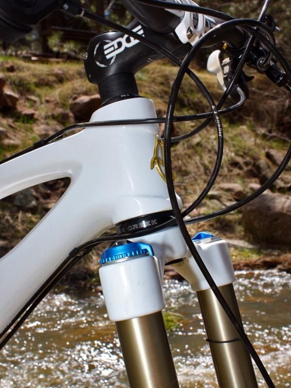 The tapered front end lends a solid feeling under hard cornering and braking
