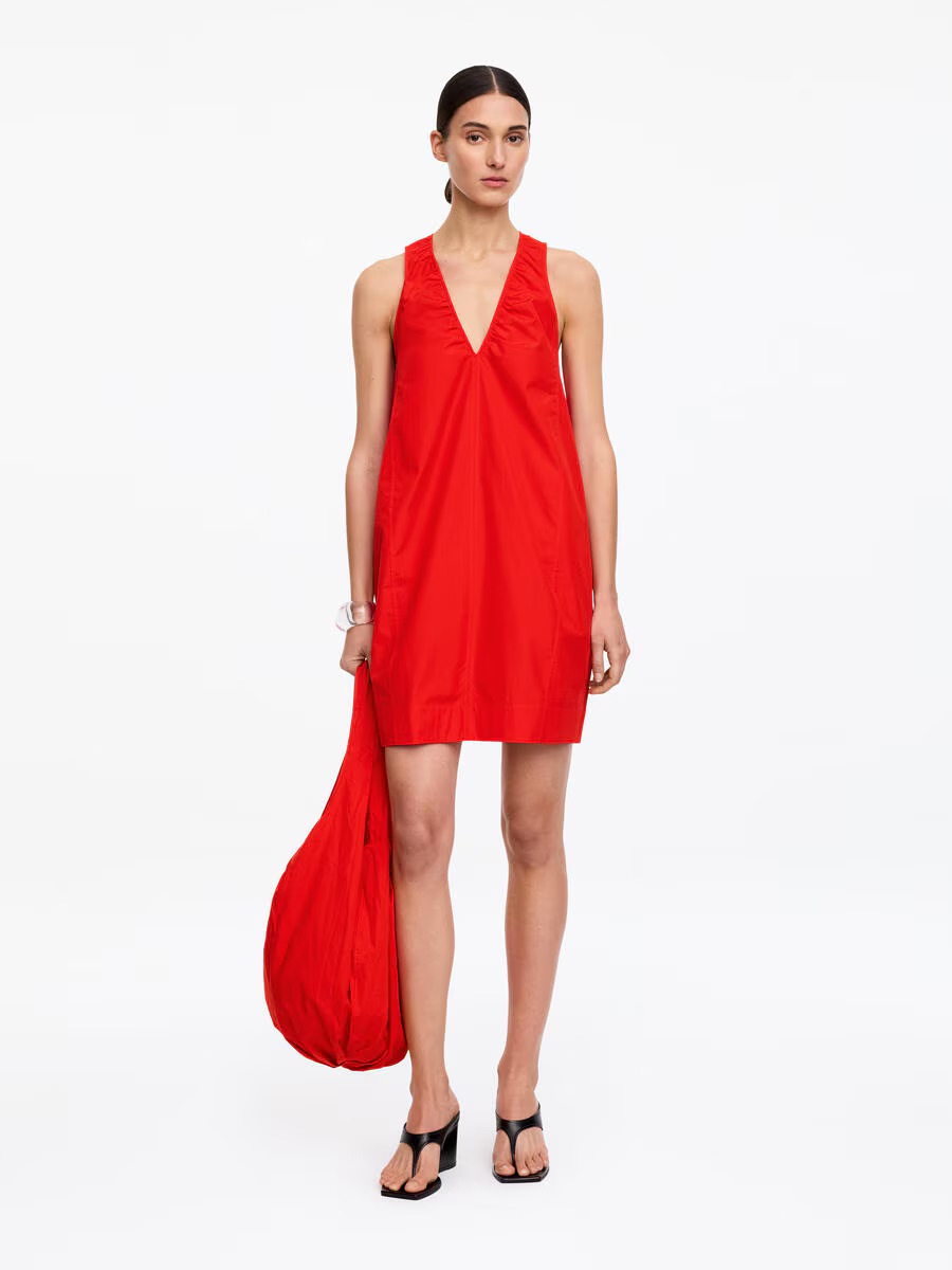 ARKET, Gathered V-Neck Dress