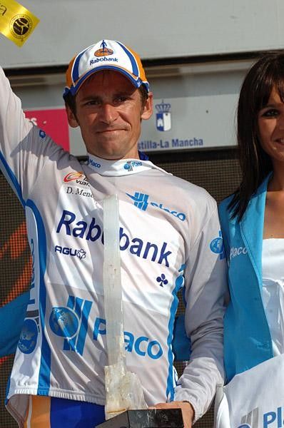 Menchov won the mountains competition and the gray jersey