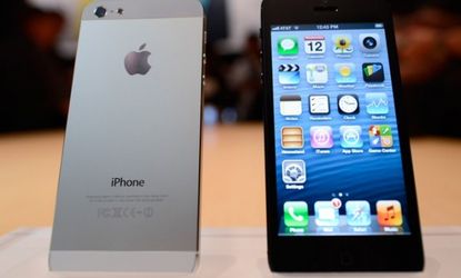The mythical iPhone 5S, the follow-up to the iPhone 5 (pictured), might be available in September.