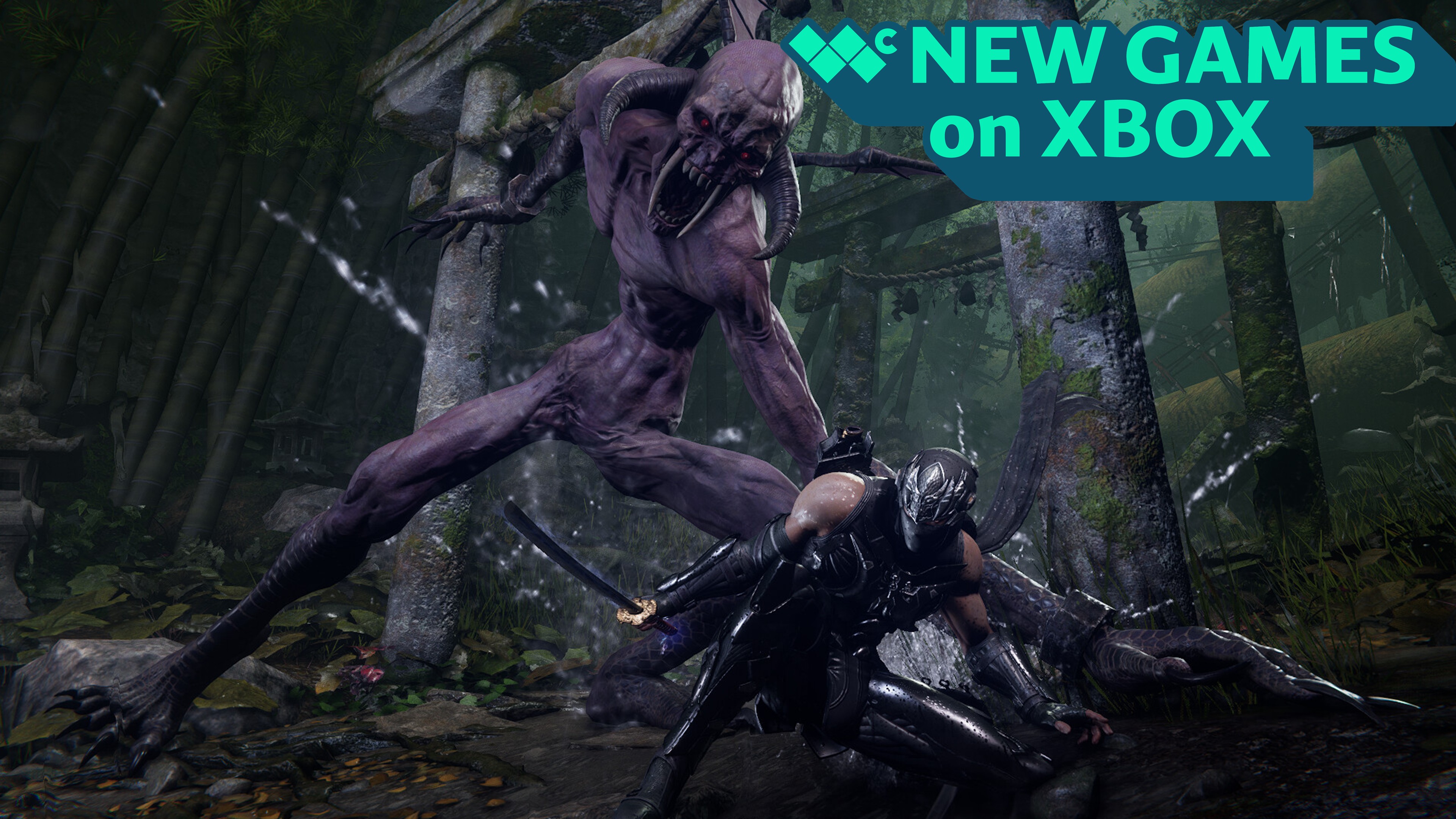 Ninja Gaiden 4 image with text saying "New games on Xbox"