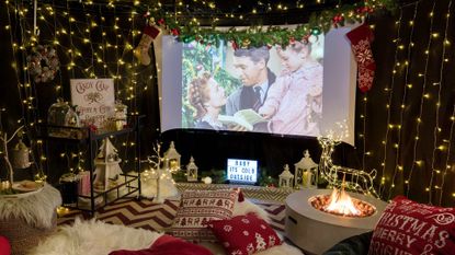 how to make an outdoor movie theater