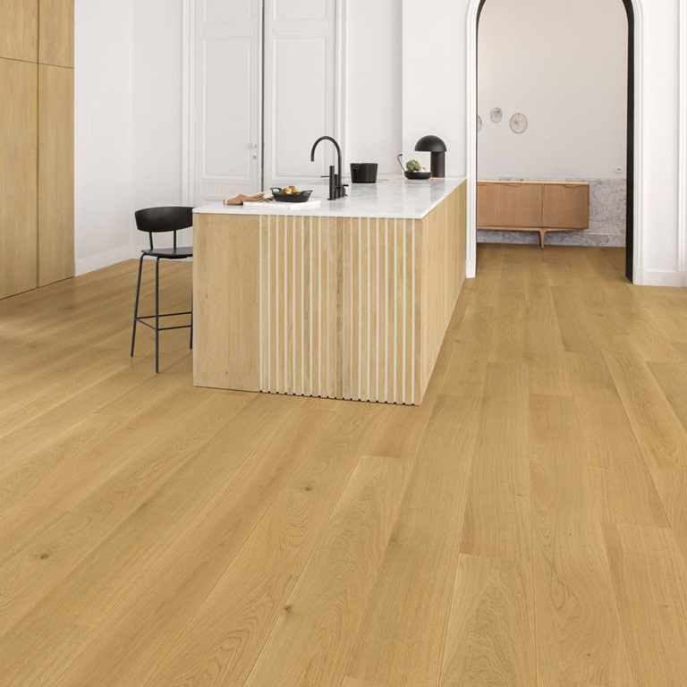 Quick-Step , Cascada Plank Hardwood in Leather Oak Extra Matt