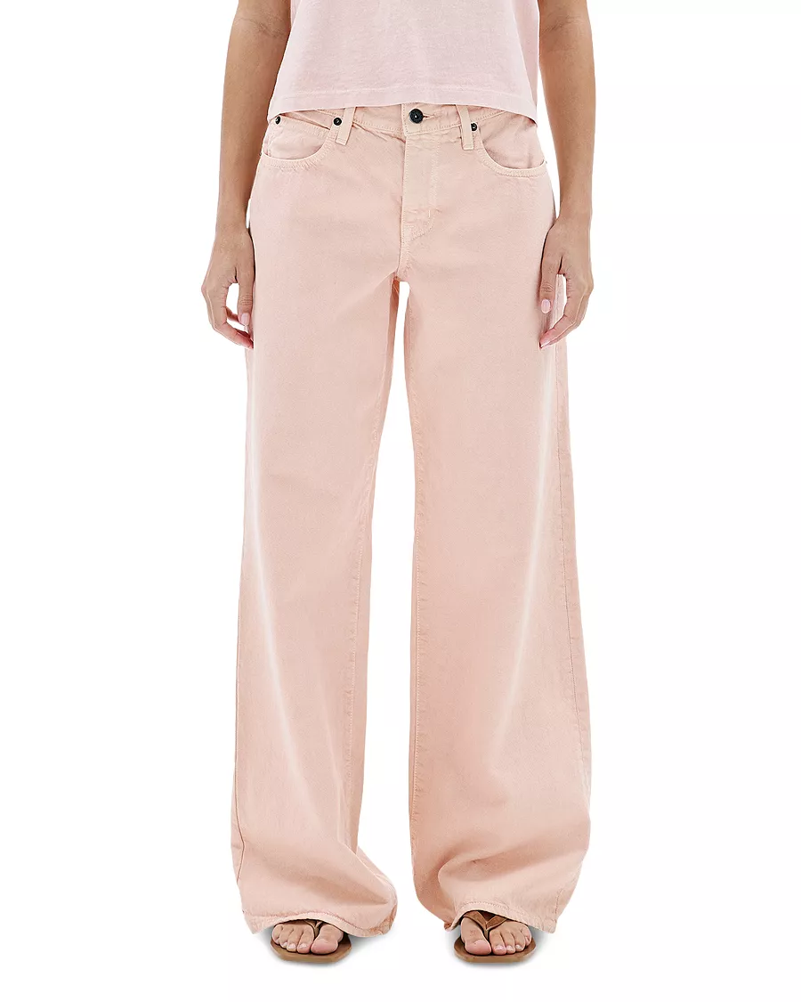 Slverlake, Mica Low Rise Relaxed Wide Leg Jeans in Desert Rose