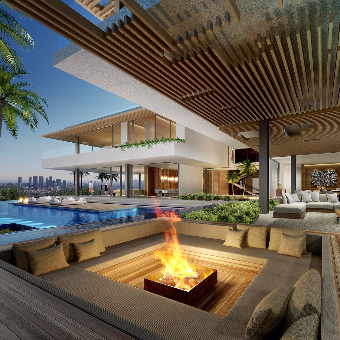 Property, Swimming pool, Building, Home, House, Real estate, Resort, Architecture, Estate, Interior design,