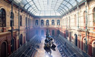 Parisian school main hall left bare with the space flooded with natural light