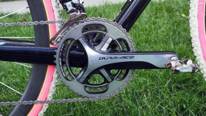 Katie Compton (Trek Factory Racing) races on 175mm-long Shimano Dura-Ace crankarms