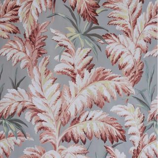 pluma pink and green floral wallpaper