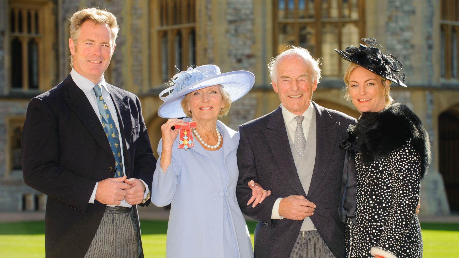 Mary Berry with her husband Paul son Tom and daughter Annabel