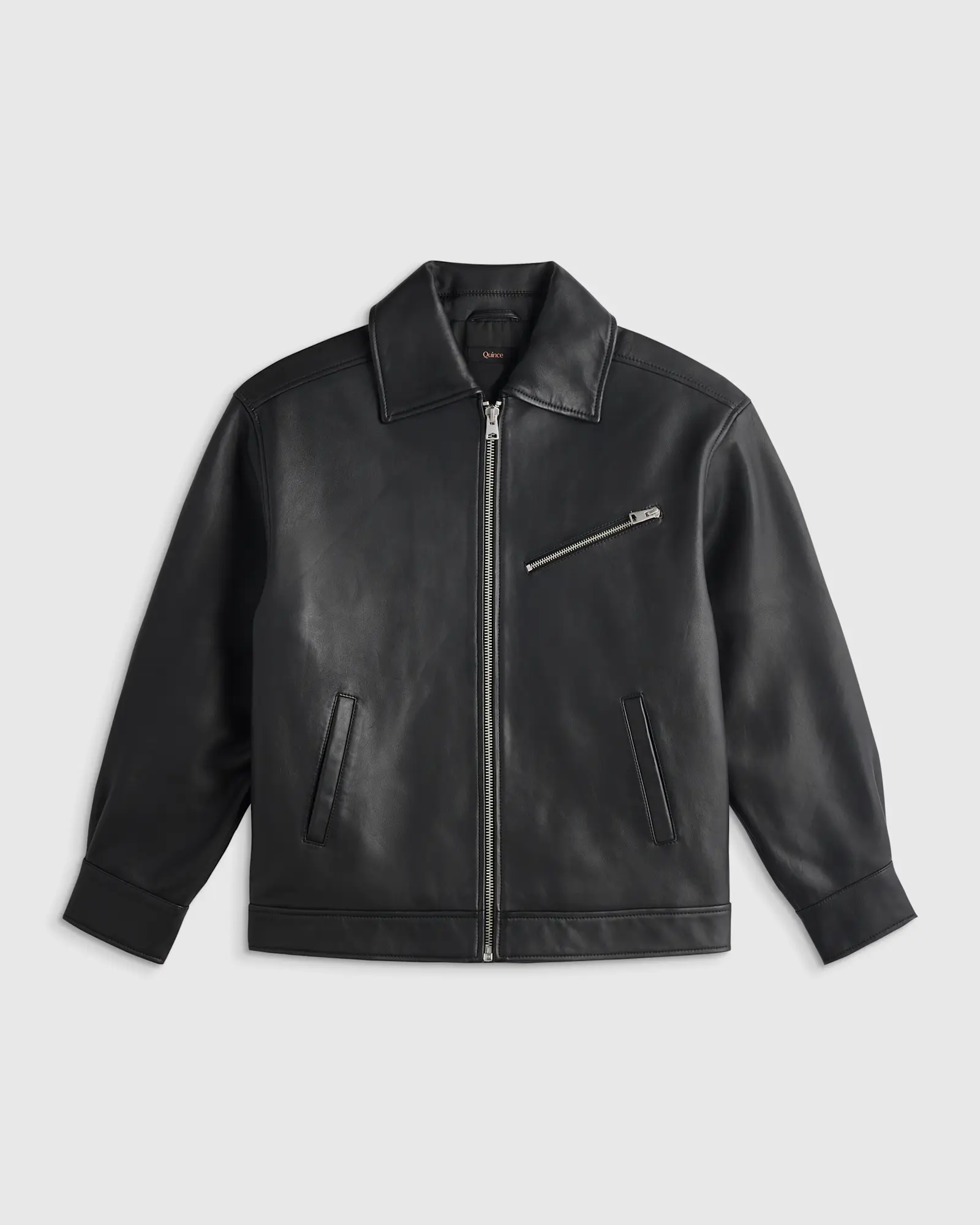 quince classic leather jacket