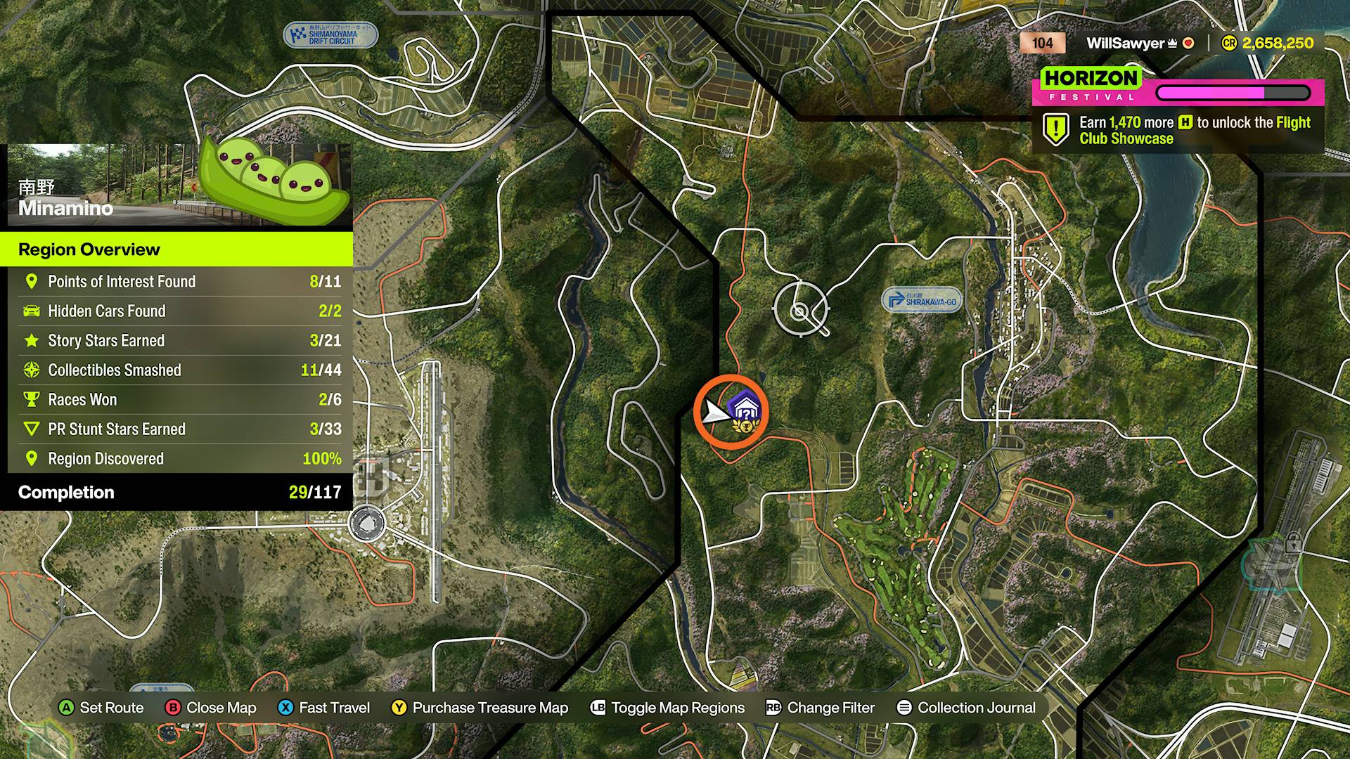 Forza Horizon 6 barn finds map for Nissan Pao
