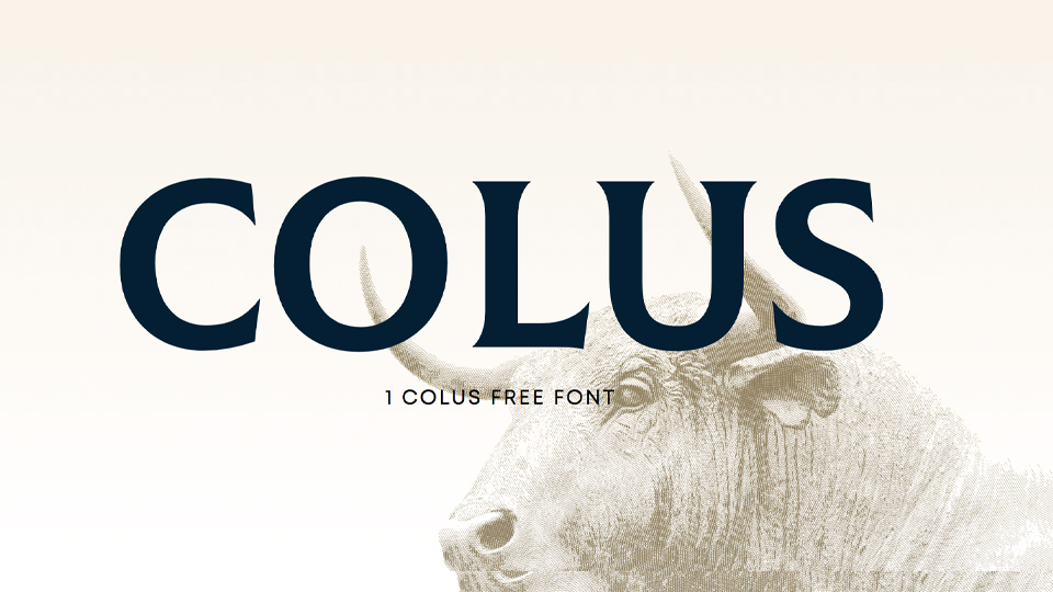 Colu. Colus шрифт.