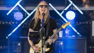 Jerry Cantrell performs at Michigan Lottery Amphitheatre on August 16, 2024 in Sterling Heights, Michigan