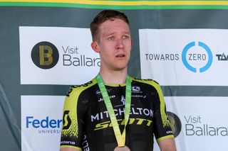 Cameron Meyer (Mitchelton-Scott) was emotional after missing out on the title