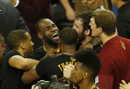 The Cleveland Cavaliers celebrate