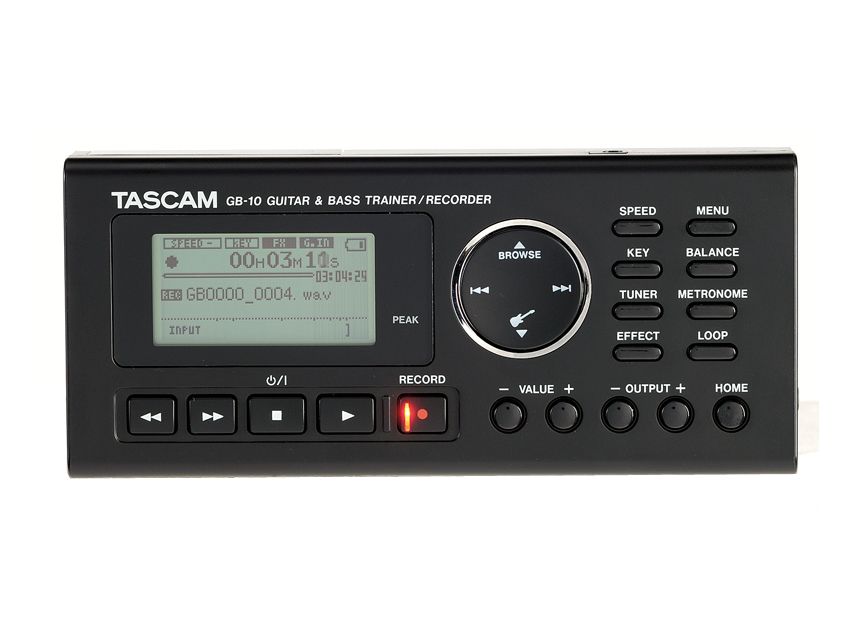 You can apply several onboard amp and effect presets to your dry recorded sound.