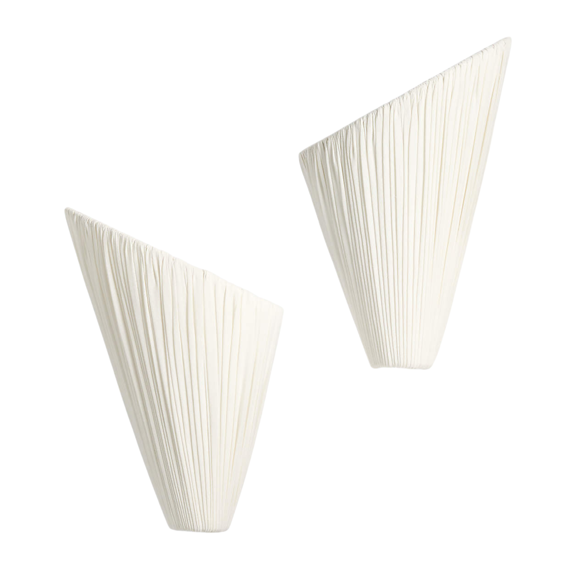 fabric pleated wall sconces