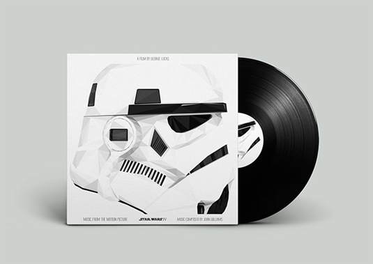 polygon art movie soundtrack covers