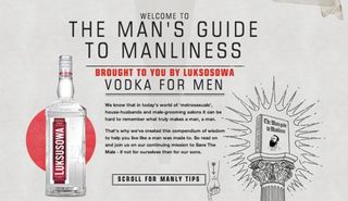 For the unashamedly male vodka brand Luksusowa, we created the Man’s Guide to Manliness: a one-page scrolling site, delivering a tongue in cheek ‘how to’ guide on essential skills no real man should be without, with illustrations by the internationally renowned Mr Bingo.