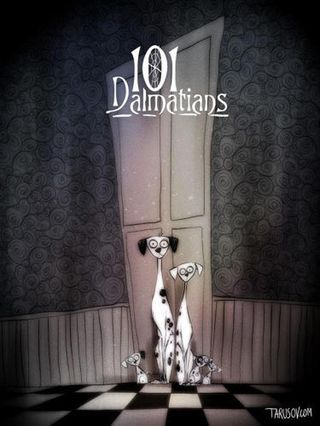 Disney films Tim Burton style: 101 Dalmations