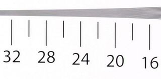 Cropped resolution chart image iso 200